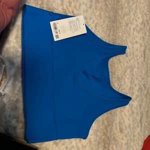 Lululemon ribbed power pivot tank a blue size 14